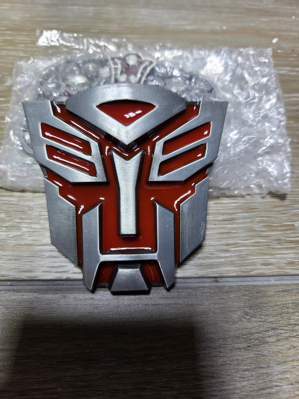 Transformers Autobot Emblem Red Silver Metal Belt Buckle